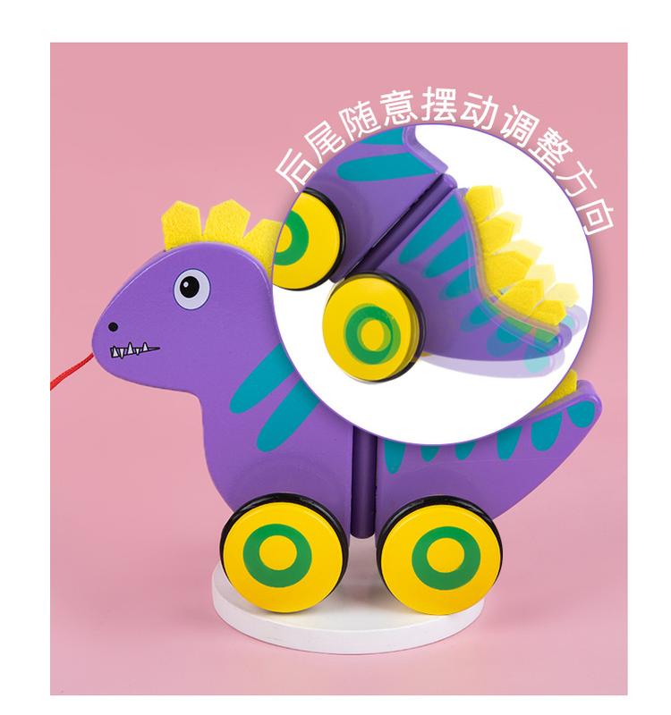 Product Introduction of Infant Walker with Animal Friends: Pull Along Cart Featuring Cartoon Dog and Crocodile for 0-3 Year Olds 20