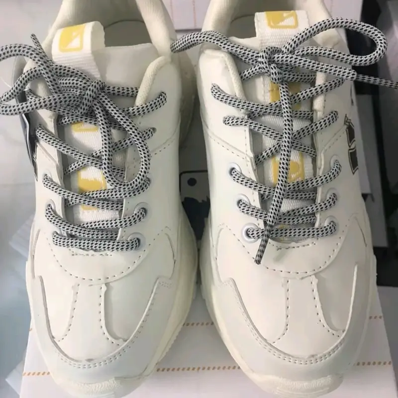 [Ảnh Thật Fullbox] Giày Thể Thao Sneaker Mờ Lờ B Chữ Đen Và Vàng Nam Nữ Đế Độn 5cm Đủ Size 36-44 Shoes giày bigball  Đế Bằng giày sneaker 2