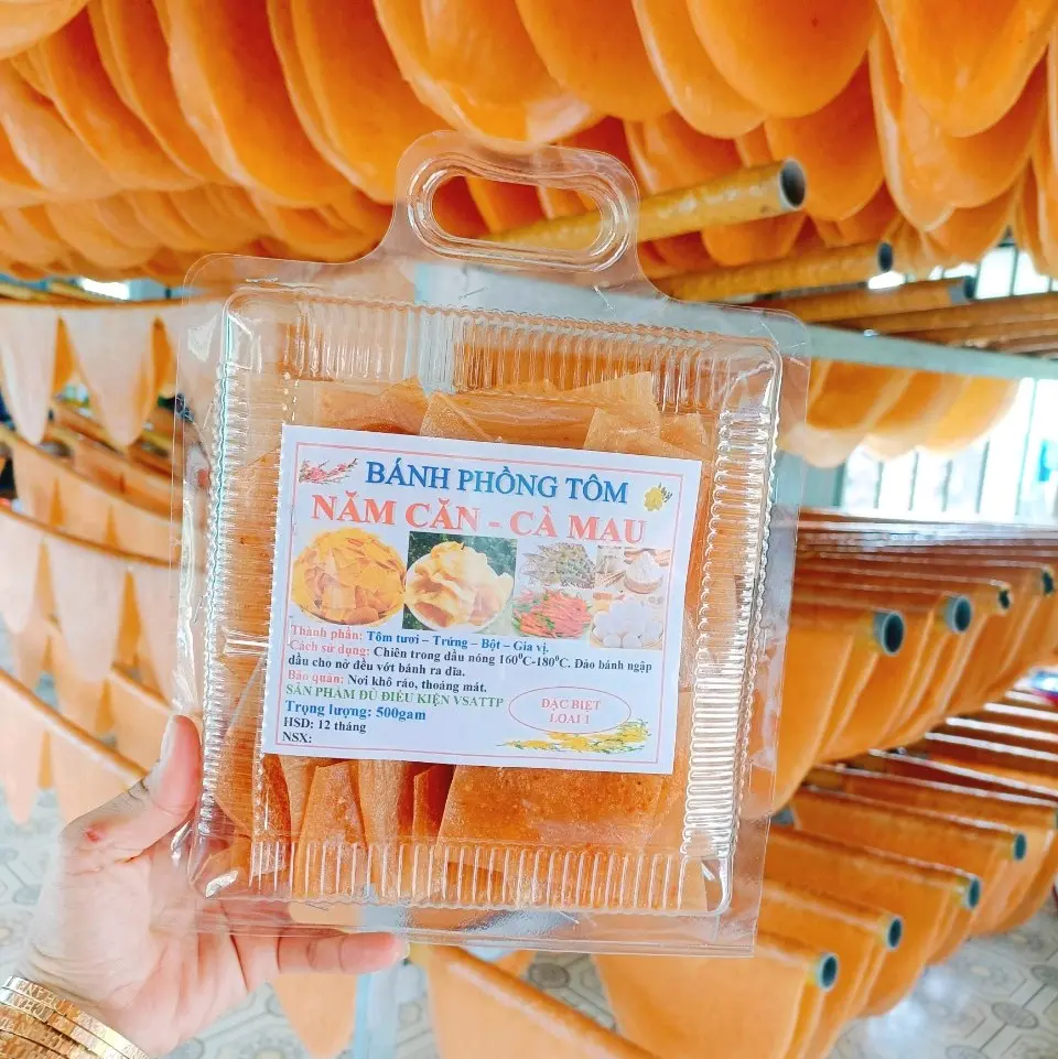 (1ký 2 hộp) Bánh Phồng Tôm Năm Căn
