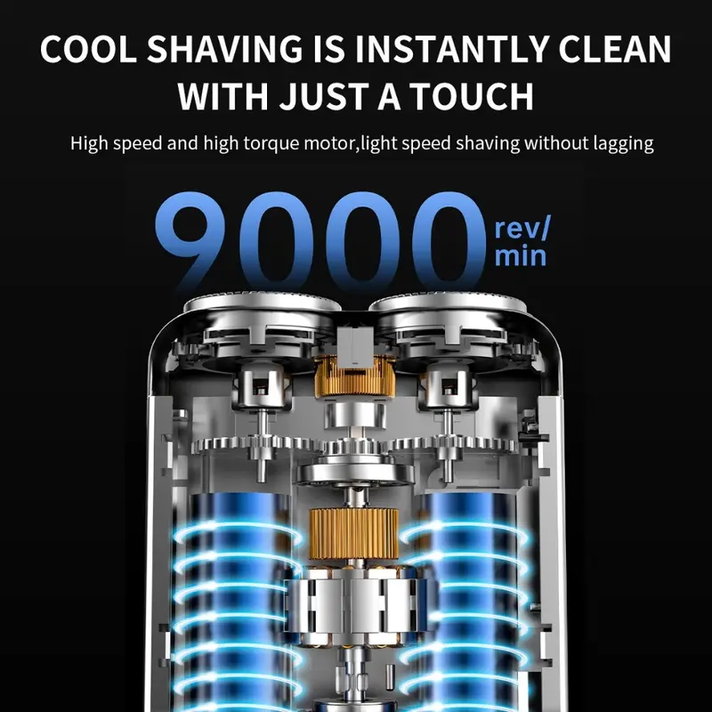 Supernova R12 Electric Shaver Mini Portable Alat Cukur Kumis Jenggot 360 shaving Waterproof 1