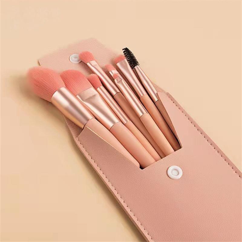 Product Introduction of Bộ Cọ Trang Điểm Cầm Tay Cho Nữ, 4 Màu, 8 Cái, Mỹ Phẩm, Phấn Mắt, Phấn Má Hồng, Phấn Nền, Phấn Má Hồng, Kem Che Khuyết Điểm, Dụng Cụ Trang Điểm, Bán Chạy 32