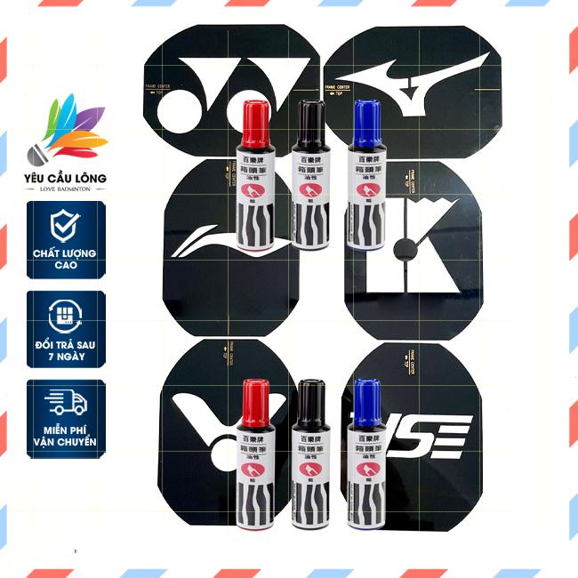 Khung Sơn Vợt Cầu Lông + Mực Sơn (Đầy Đủ Logo Các Hãng Vợt)