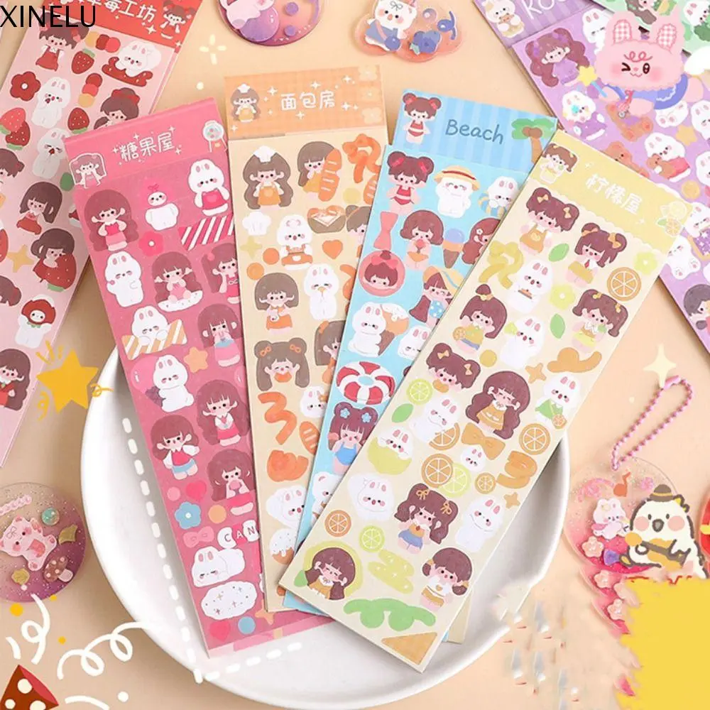 XINELU Lovely Multicolor DIY Guka Tools Handmade Material Package Goka Sticker Set Cartoon Ticker Hand Hand Account Tool