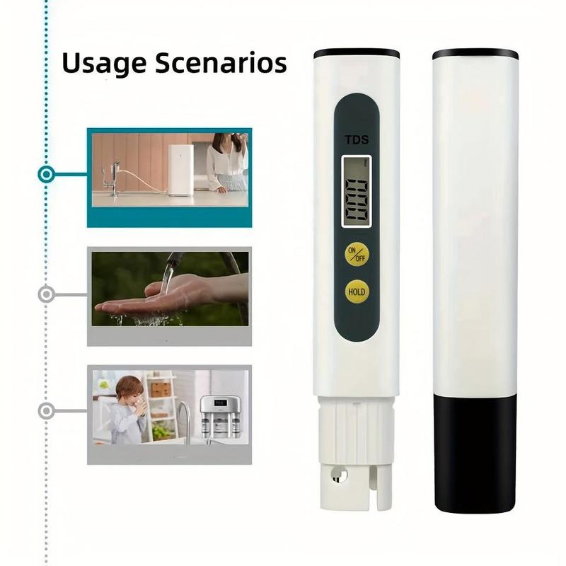 Product Introduction of 3 in 1 TDS Meter, Digital Water Tester, Professional TDS, Temperature and EC Meter, Accurate Ideal PPM Meter for Drinking Water, Aquariums, RO System 5