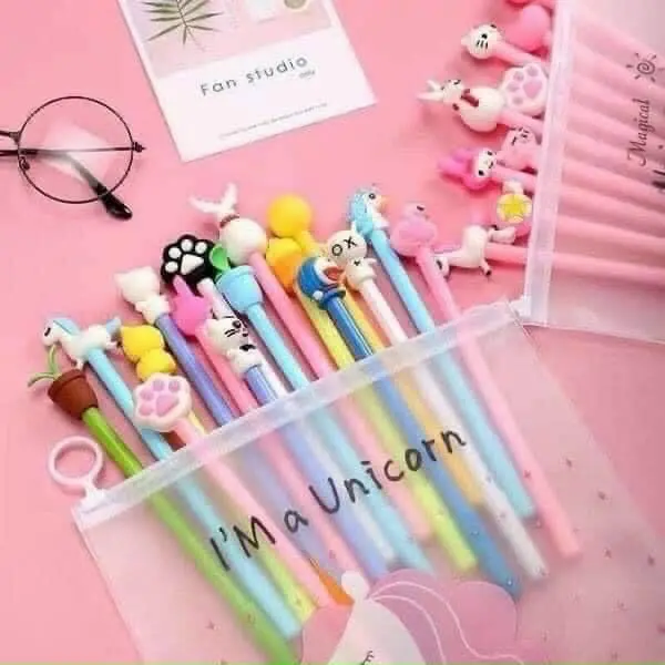 Set 20 túi bút mực nước hình thú