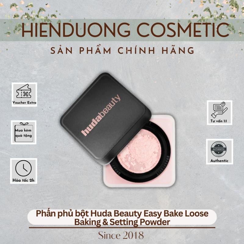 Phấn phủ bột Huda Beauty Easy Bake Loose Baking & Setting Powder 20g (Bill US)