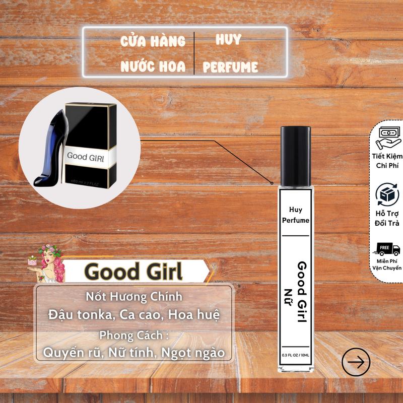 Nước Hoa Good Girl Quyến Rũ Cho Nữ Xịt Thơm Perfume Cosmetic Women Eau De Parfum Hương Hoa Cỏ Phương Đông Tinh Dầu