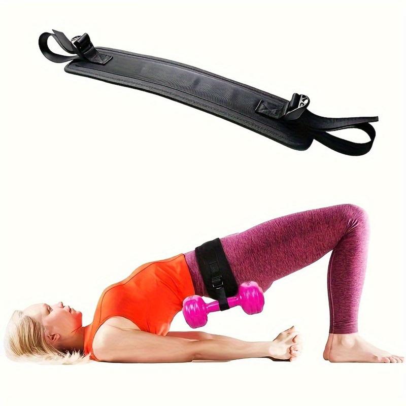 Adjustable Dumbbell Belt, Durable Dumbbell Hip Thrust Belt, Portable Dumbbell Thrust Band, Fitness Equipment Accessories for Home Gym, Christmas Gift 6