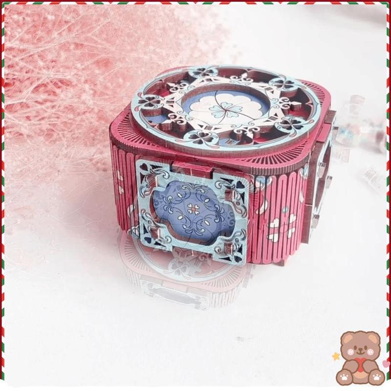 Hộp Nhạc Sáng Tạo, Thủ Công, Lắp Ráp 3D, Đàn Gỗ Organ, Hộp Nhạc Quà Tặng Sinh Nhật Bất Ngờ, Thích Hợp Làm Quà Tặng Qixi, Sáng Tạo Decor 1
