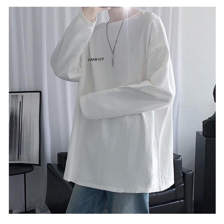 Áo thun dài tay - Áo longsleeve chất cotton in chữ TO-BANYI mặc thoáng, thấm hút mồ hôi dễ phối đồ Menswear Nam 6