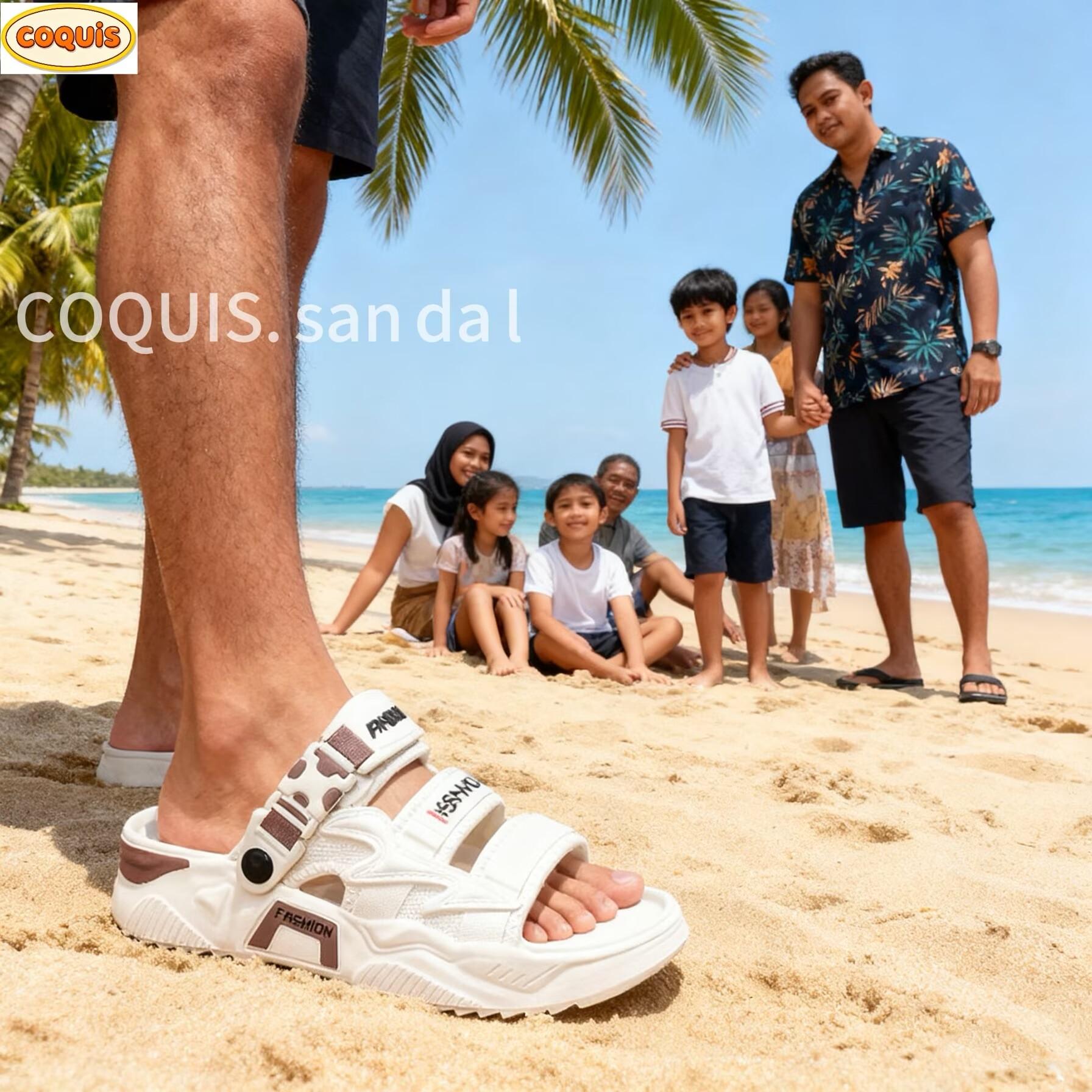 2026COQUIS Sandal Pria Premium Model Korea Baim Sendal jibbitz Baim Cowok Korea Style Sol EVA Bahan Rubber Anti Slip Nyaman & Empuk 2026COQUIS Sandal Pria Premium Model Korea Baim Sendal jibbitz Baim Cowok Korea Style Sol EVA Bahan Rubber Anti Slip Nyaman & Empuk