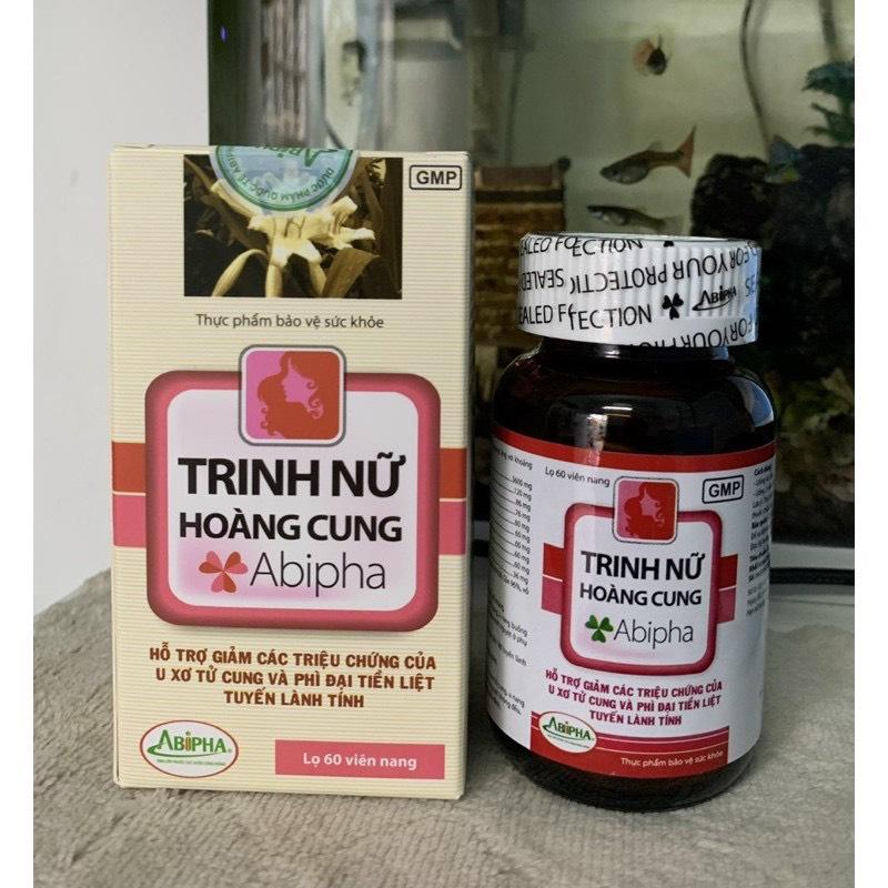 Trinh Nữ Hoàng Cung Abipha 60 Viên hỗ trợ phòng ngừa U vú u nang buồng trứng u xơ tử cung u xơ tuyến tiền liệt