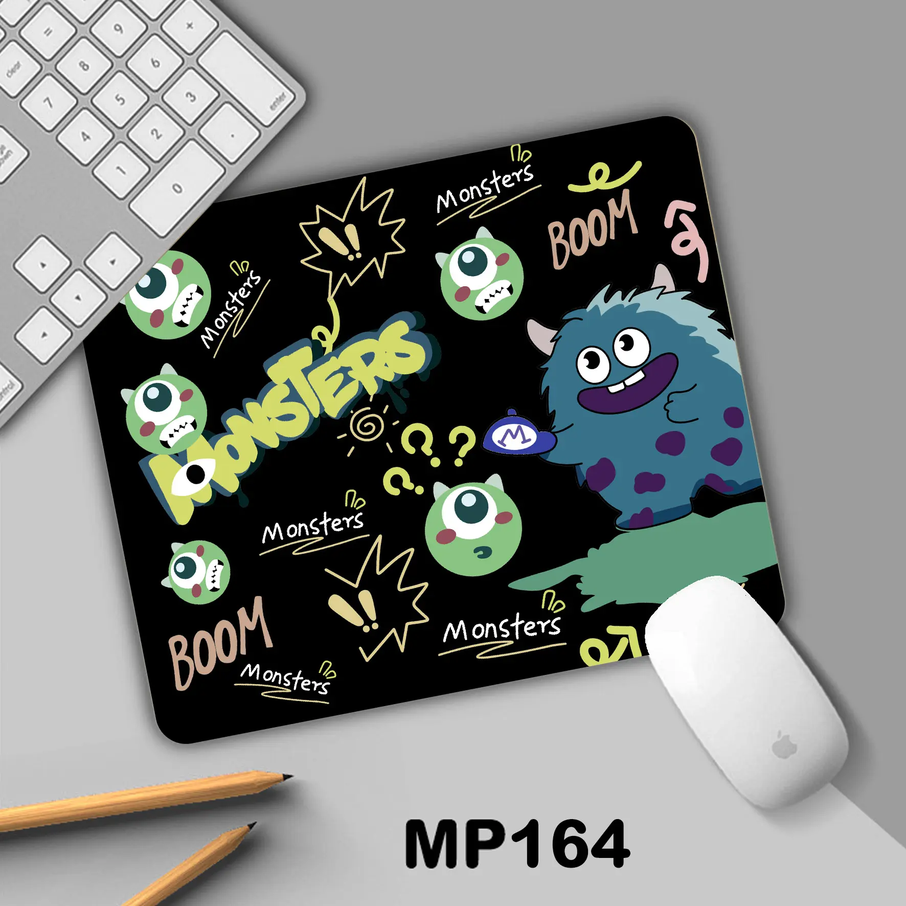 GIRANA Mousepad Monster Lucu dan Bagus untuk Gaming dan Kerja