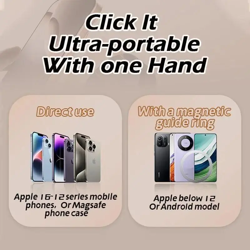 Magnetic Car Phone Holder, 1 Count Magnetic Vacuum Suction Car Phone Holder, Universal Car Phone Navigation Bracket, Car Interior Accessories, Cell Phone Car Mount 2