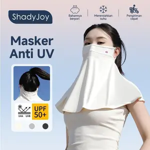 ShadyJoy Topeng mandi es - anti ultraviolet - melindungi wajah dan leher - bernapas - tipis - dapat dicuci - cocok untuk digunakan saat berkendara motor