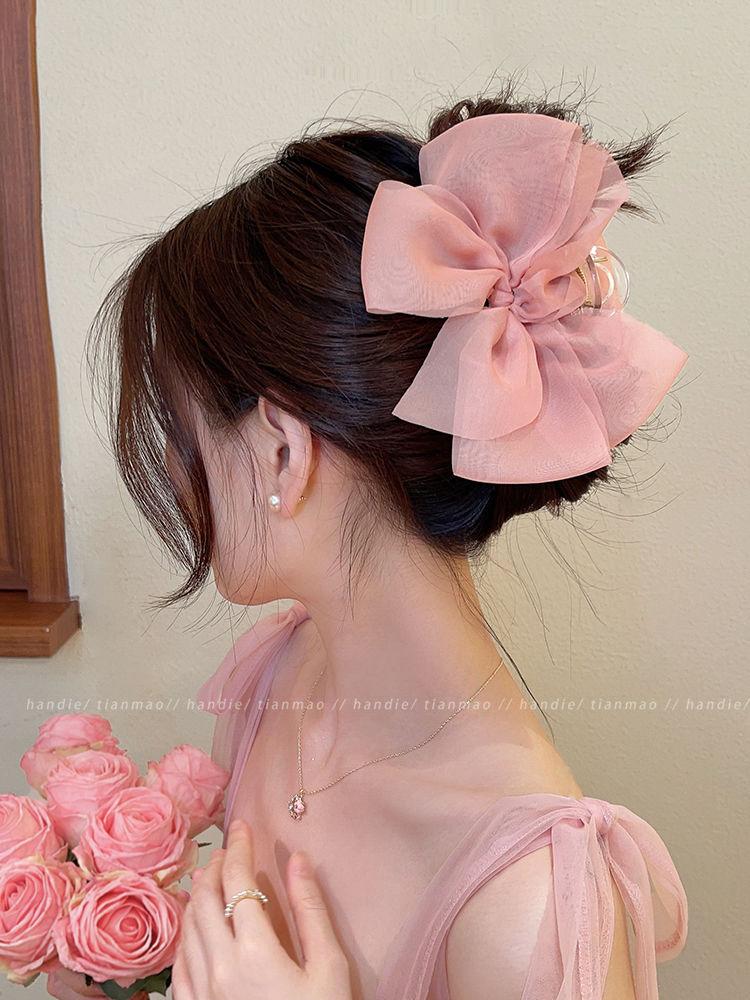 Product Introduction of Kẹp Tóc Nơ Lưới, Tay Cầm Thanh Lịch Và Mới, Cỡ Lớn, Dành Cho Nữ phukien  toc nu Women Hoa 6
