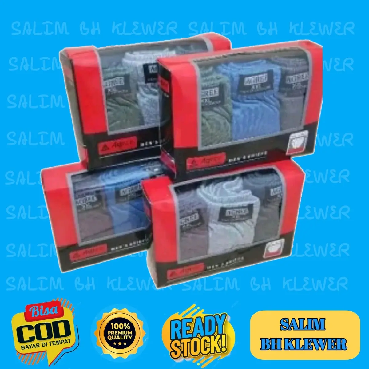 (6 Pcs) 2 box Celana Dalam Pria Agree  Sempak Cowok  dewasa