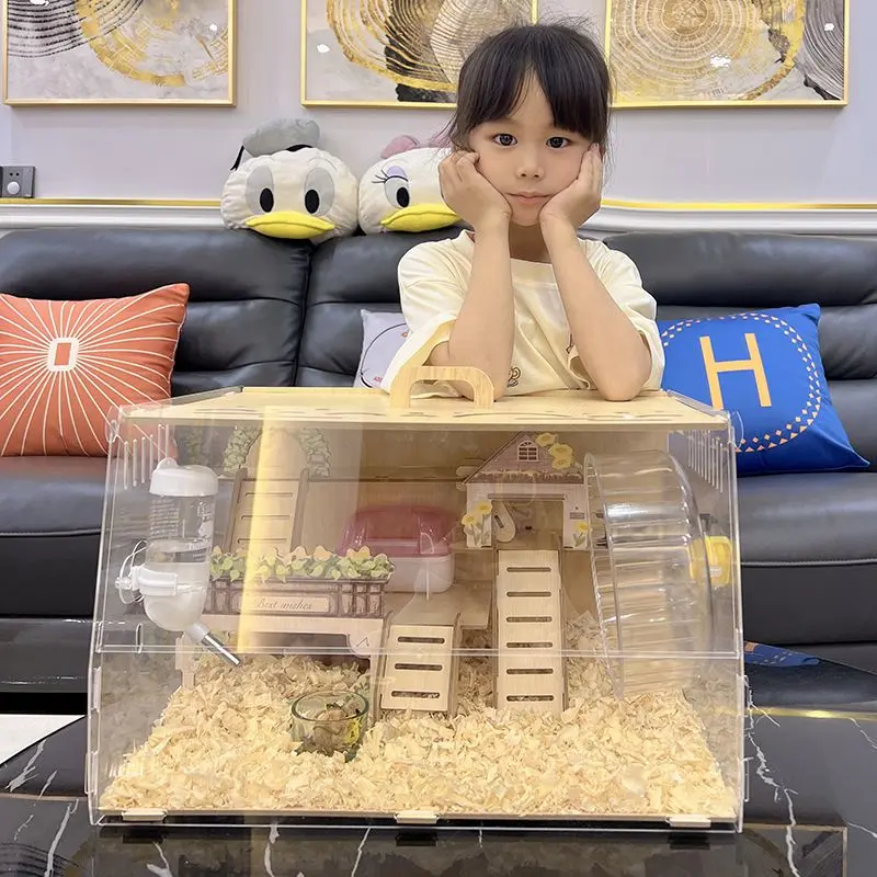 Lồng Hamster, Thiết Kế Hoa Vỏ Sò Chất Liệu Acrylic Sang Trọng, Thích Hợp Cho Hamster Djungarian, Phòng Villa Đặc Biệt, Giá Rẻ, Kích Thước Lớn, Tất Cả Sản Phẩm, Hàng Mới Về 2025 3