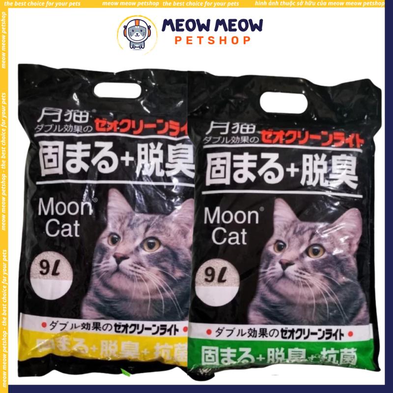 Cát nhật đen cho mèo MOON CAT SUNCAT Túi 9L=4KG -Cát mèo nhật đen