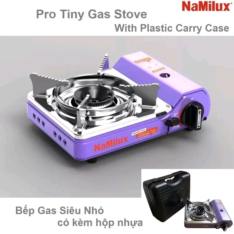 Bếp gas mini Pro Tiny Namilux có hộp nhựa Na-2221PS