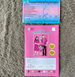 Buku KIA 2021 Bolak balik Buku pemeriksaan Kesehatan ibu dan anak buku kehamilan , buku DSA, BUKU PARENTING