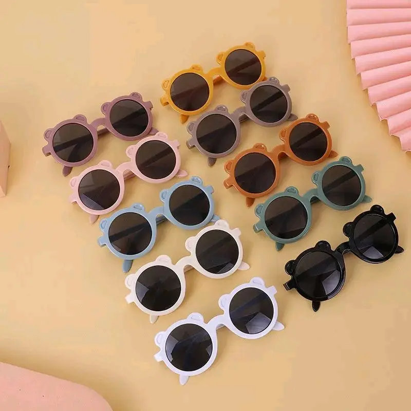 Kacamata Fashion Anak Bulat kartun bayi cocok untuk anak usia 0-8tahun IMPORT Gaya fashion terbaru