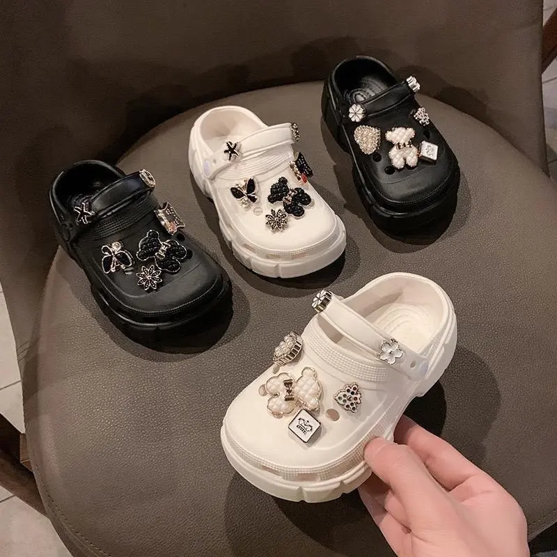 Dép Sục (SỤC XINH Cao Cấp Cho Bé Trai Bé Gái Kiểu Dáng Thời Trang Nhẹ Nhàng Thoáng Khí Sandal Kem 0