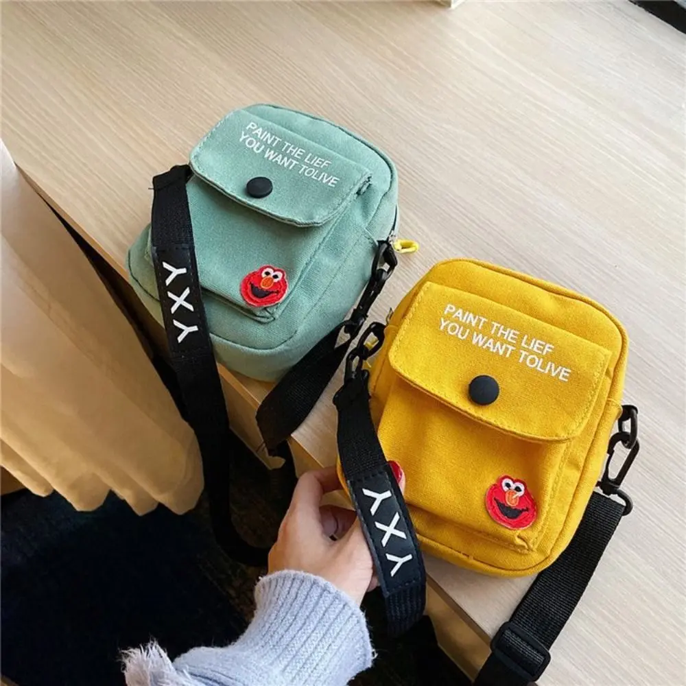 Túi Đeo Chéo Vải Bố Cho Nữ, Túi Đeo Vai Vải Bố Dọc, Túi Đeo Vai Vải Bố Phong Cách Hàn Quốc Mini, Túi Đeo Chéo Điện Thoại Cho Nữ, Nữ Và Bé Gái