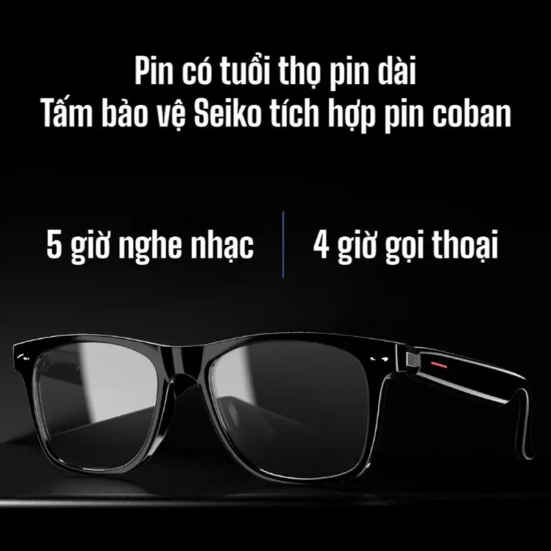 Kính AI Phiên Dịch E13 - Phiên Dịch Đa Ngôn Ngữ, Chống Nước, Cảm Ứng Hiện Đại, Thay Tròng Cận 4