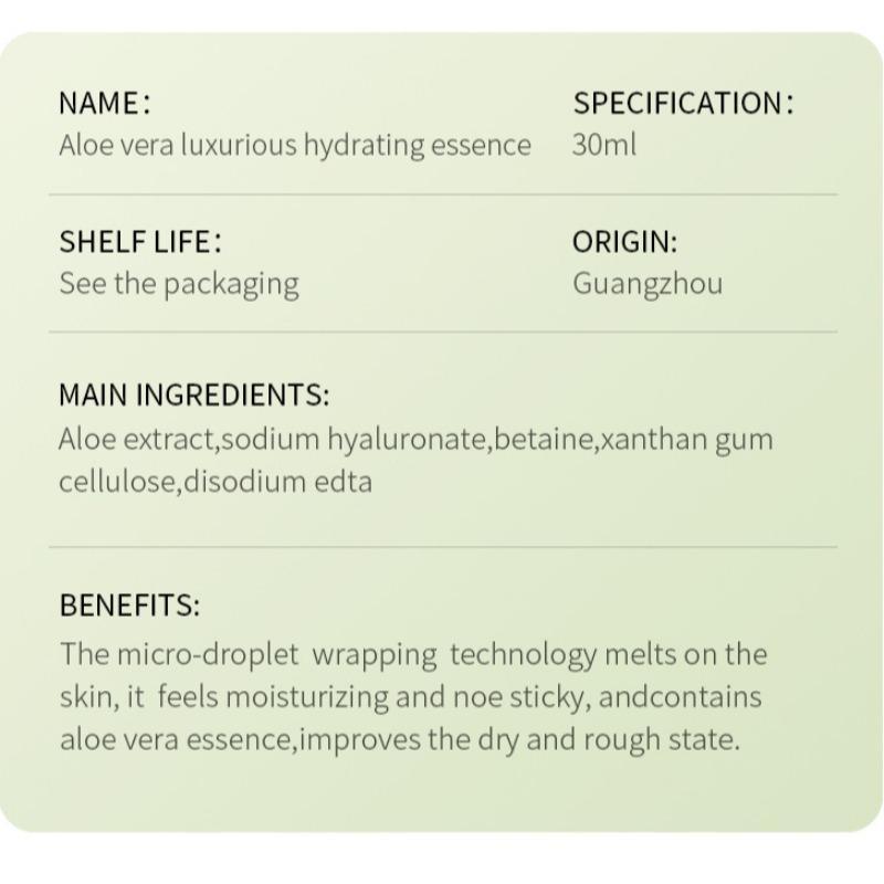 Comfort Aloe Extract Moisturizing Essence for Spring, Soft & Moisturizing Facial Serums, Hydrate and Skincare Facial Essence, Skincare Product Summer Gift 8