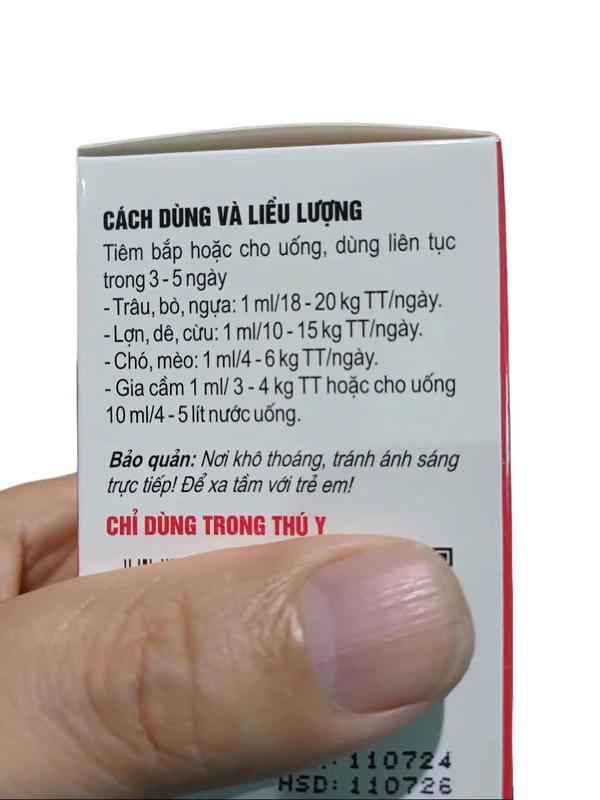 TD.NORPYRIN- Hạ sốt, giảm đau, giảm đau, tẹo tim, chống viêm, tăng đề kháng cho vật nuôi. Dạng dung dịch 3