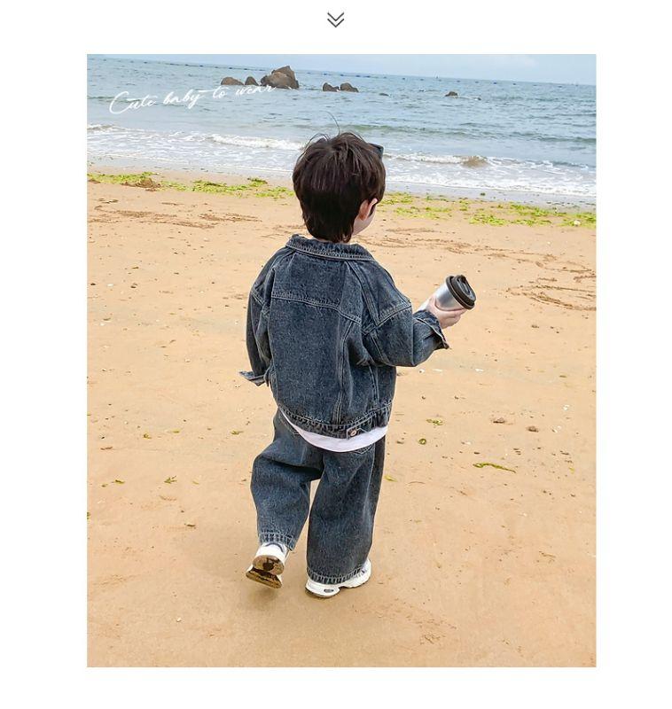 Product Introduction of Bộ Đồ Denim, Cho Bé Trai, Bộ Sưu Tập Mùa Thu 2023 Mới, Đẹp Trai Và Thời Trang, Áo Đẹp Kinh SúC Quần Ống Rộng, Bộ Đồ Hai Mảnh, Thích Hợp Cho Trẻ Em, Thời Trang 26