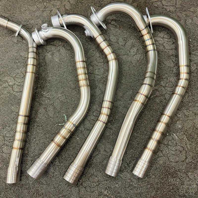 Mẫu Cổ Pô Xe Máy Kèm Khâu CNC 304 Cho Nhiều Dòng Xe Phụ Kiện Xe cổ _ Phụ Tùng