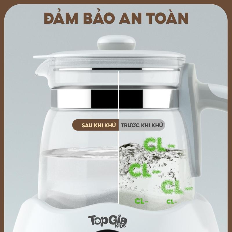 Product Introduction of ( MUA 1 TẶNG 1) Máy đun nước pha sữa M3-01 TOPGIAKIDS tự động điều chỉnh giữ nhiệt thông minh thay thế Ấm Siêu Tốc - Bảo hành 3 năm ( tặng kèm lồng hâm) Ấm Đun Đun Siêu Tốc 4