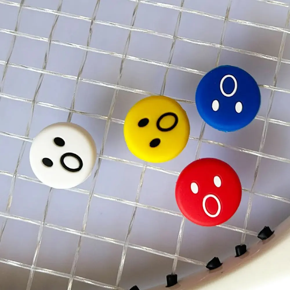 Tennis Accessories Silicone Tennis Shockproof Absorber Anti-Vibration Shock Absorption Tennis Racket Shock Pad Cute Personality Tennis Racquet Shock Absorber Squash Racket