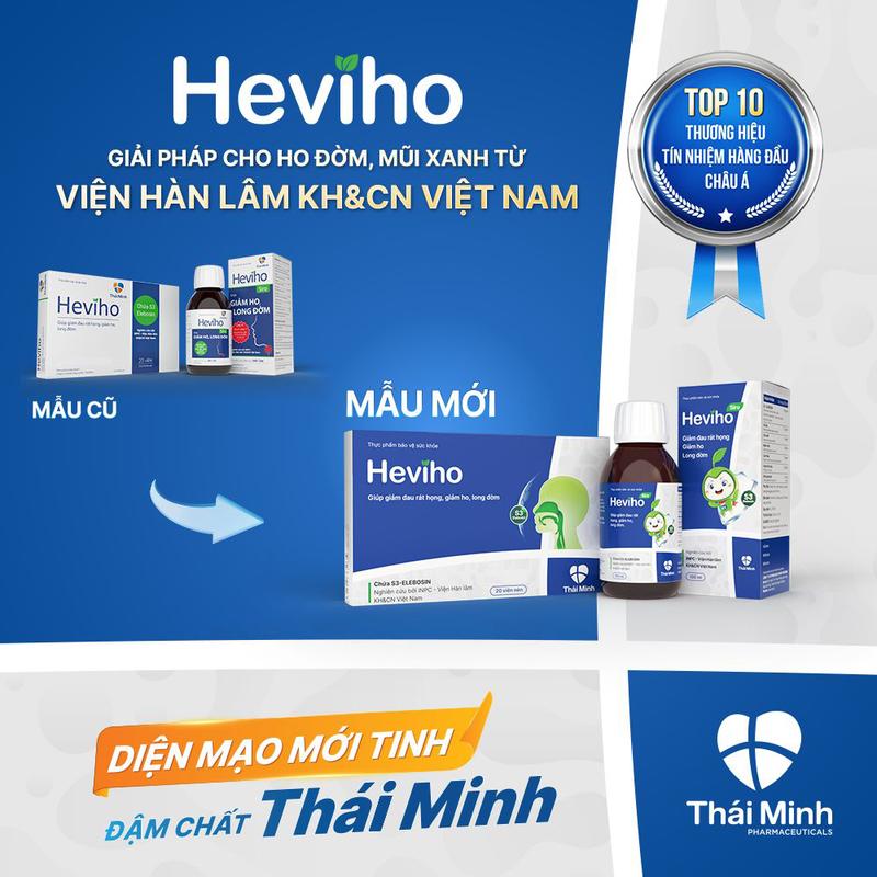 [COMBO MẸ BÉ TRẢI NGHIỆM] Heviho - Siro ho Viện Hàn lâm - Combo 1 Siro Heviho & 1 Viên uống Heviho - Chai 100ml & Hộp 20 viên 1