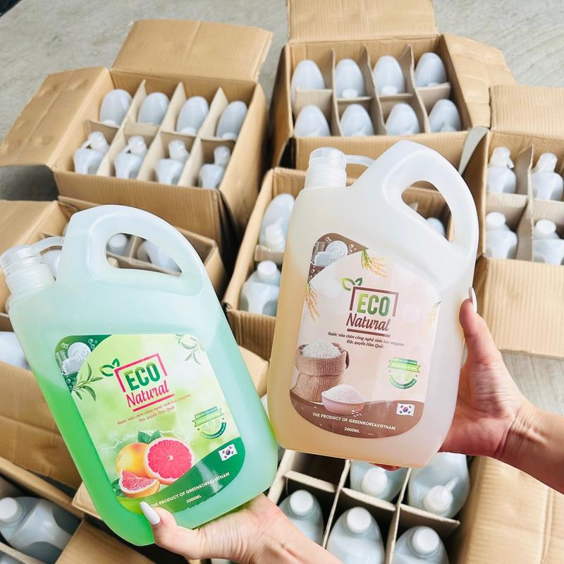 1 CAN Nước Rửa Chén Hương Gạo Eco Natural - Làm Sạch Chén Dĩa 5