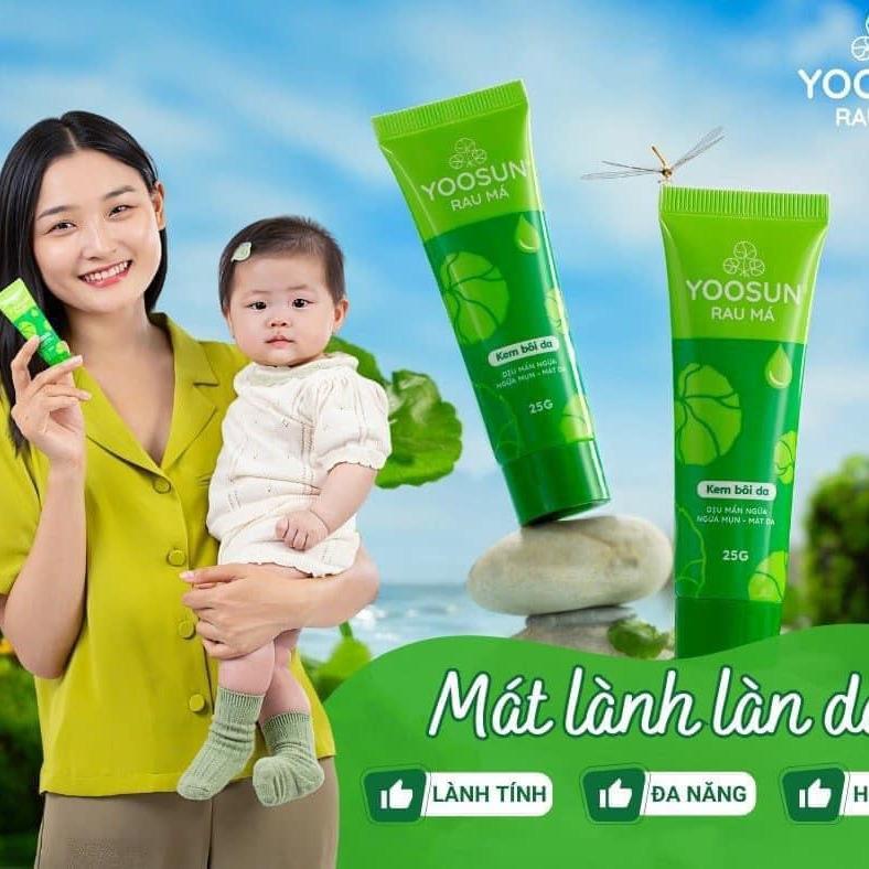 Kem bôi da Yoosun Rau Má Tuýp Lớn 50g - Dịu mẩn ngứa, ngừa mụn, mát da, tránh sẹo Gaodanglon