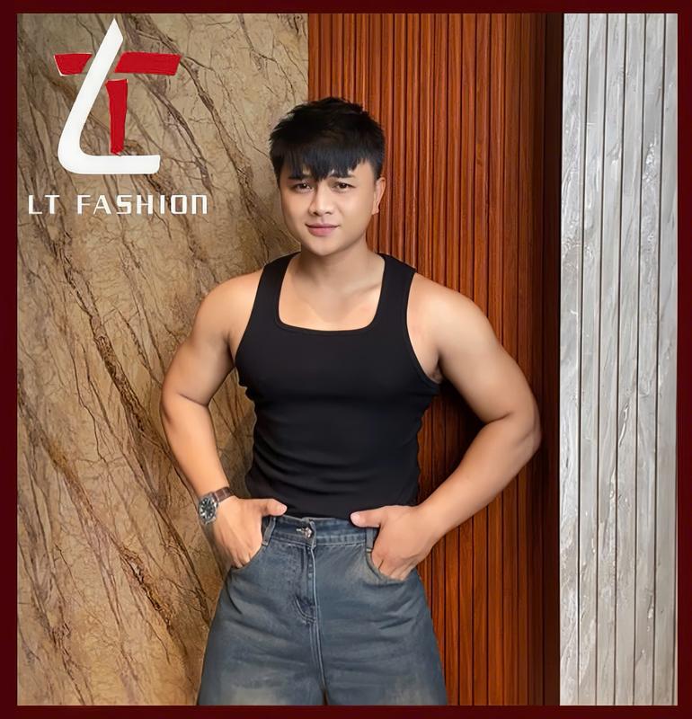 Áo ba lổ tanktop nam cổ vuông cotton gân dày thiết kế ôm body tôn dáng gymmer Menswear 7