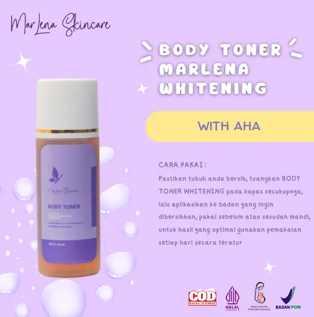 TONER BADAN MARLENA WHITENING BPOM