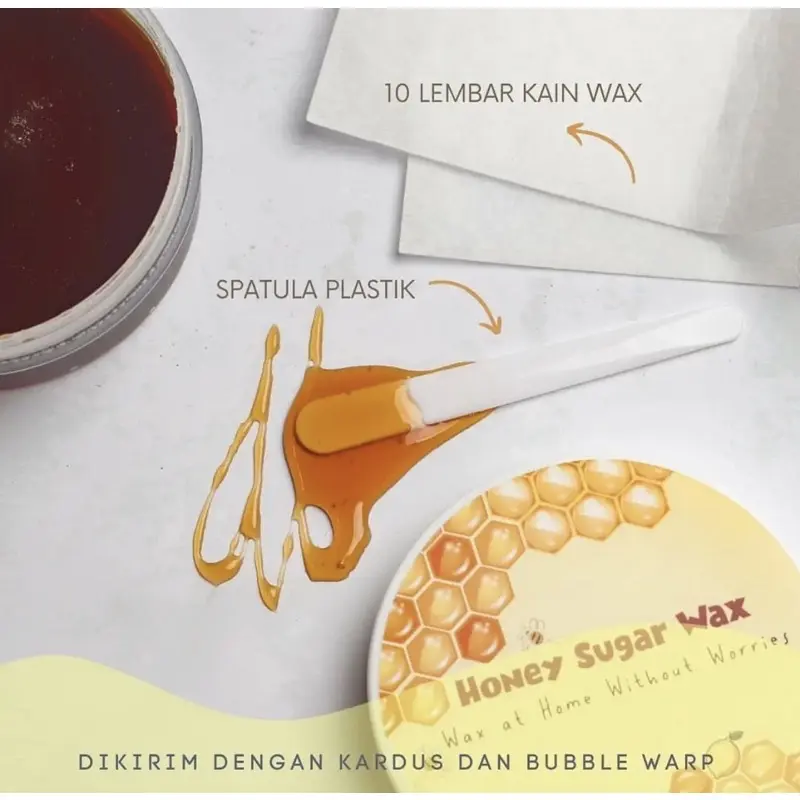 READY! MR EPPLE HONEY SUGAR WAX KIT 85ML WAXING KIT HONEY MR. APPLE EPPLE HONEY SUGAR WAXING 3