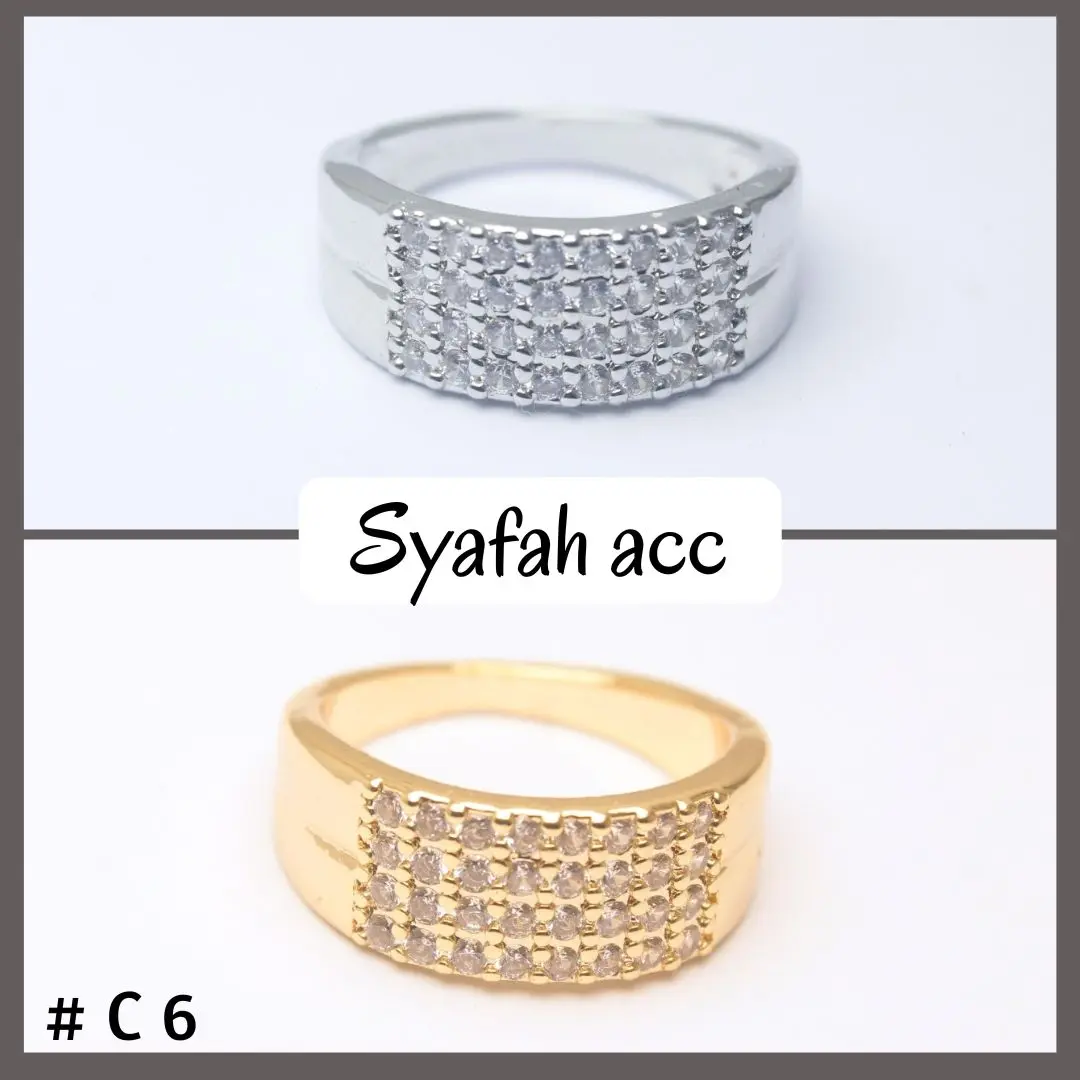 Cincin  Wanita Bahan Titanium Anti Karat Dan Tidak luntur.(C6)