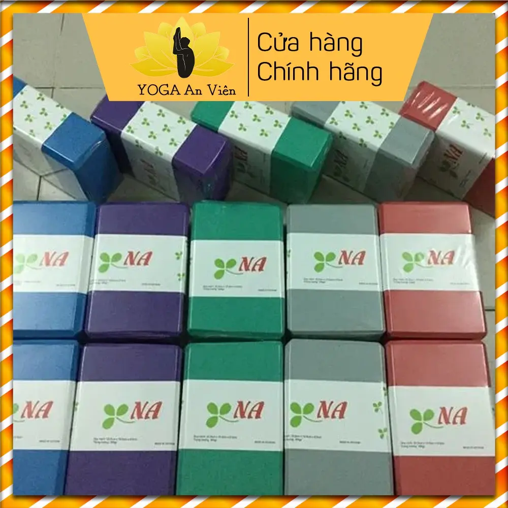 Gạch Tập Yoga Cao Cấp NA - Block Yoga 300g Cứng Bền, Thương Hiệu Uy Tín