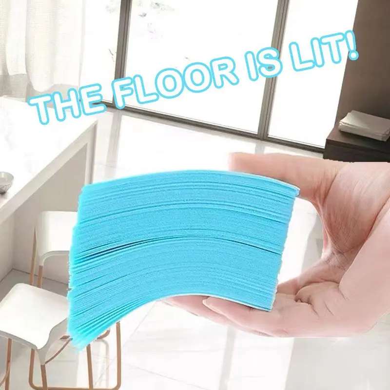 Tấm lau sàn hòa tan trong nước, 30 chiếc, Bộ dụng cụ làm sạch gia đình, để lau và quét, Thích hợp cho gỗ, K1S1 2