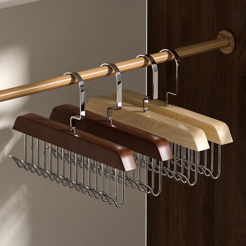 Product Introduction of Hanger Kayu Rak Penyimpanan Pakaian Dalam Kamisol Gantungan Baju Anti Slip - Model Terbaru 0