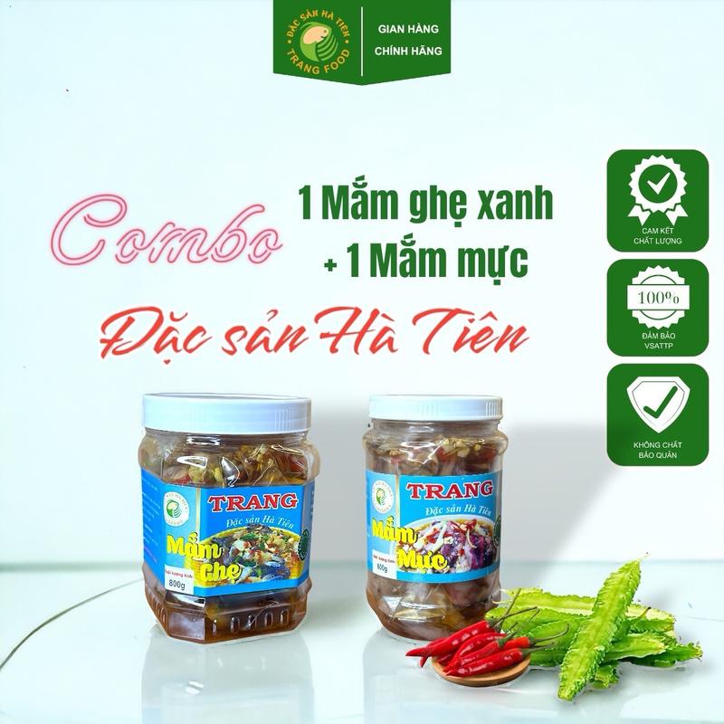  Combo 2 hộp - 1 Mắm ghẹ xanh + 1 Mắm mực - Trang Food - Đặc sản Hà Tiên 