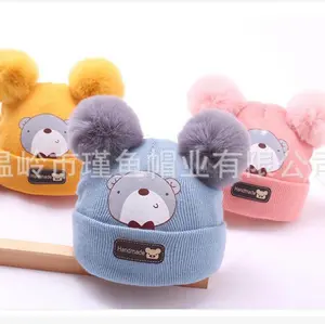Kupluk Anak Bear / Kupluk Anak Musim dingin Topi Motif