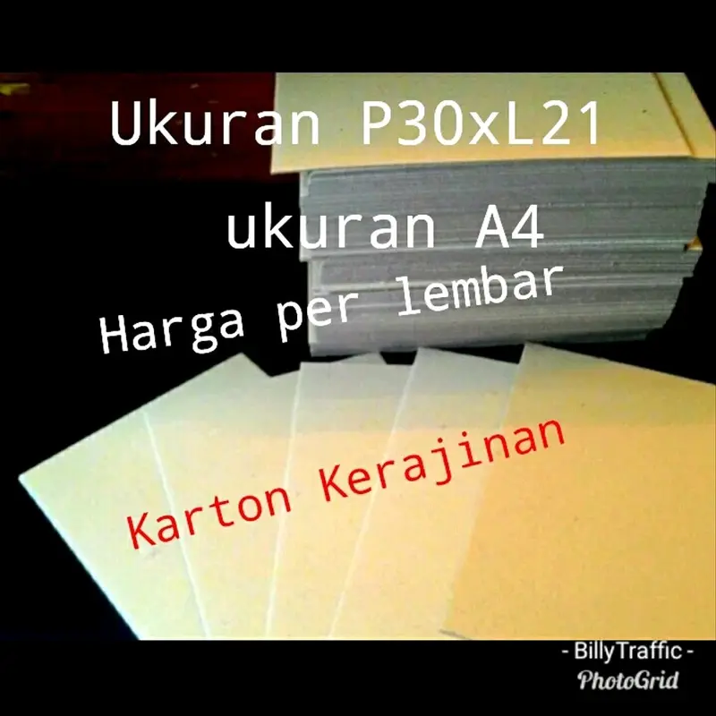 Karton duplek tebal alas papercraft diorama dan bahan kerajinan tangan bok kotak dll 0