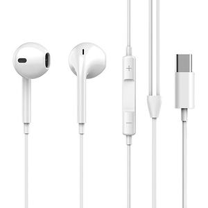 有線イヤホン、マイクと音量調整付きポータブル有線イヤプラグ、Type‑CデバイスおよびAndroid対応のユニバーサルインイヤーヘッドフォン、注目商品