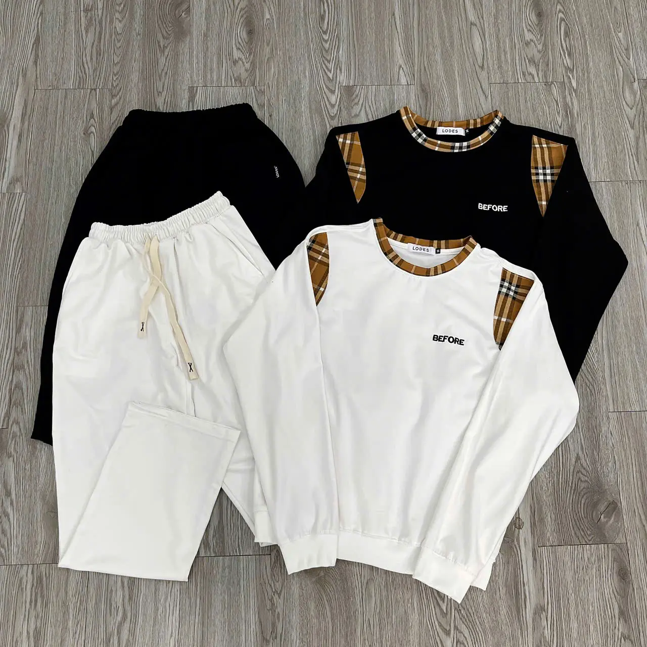 SÉT bộ thun NỈ tay dài chất dày dặn co giãn mềm mịn thoải mái-GINMAN Menswear Áo
